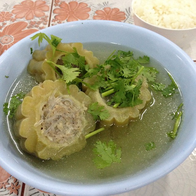 Stuffed Bitter Gourd Broth